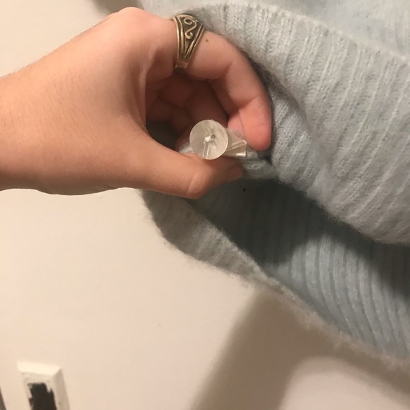 Vintage 90s express angora sea foam sweater - Picture 3 of 5